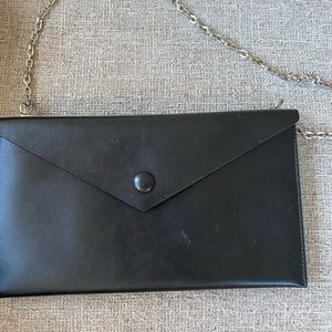 Alaia black double sided envelope bag